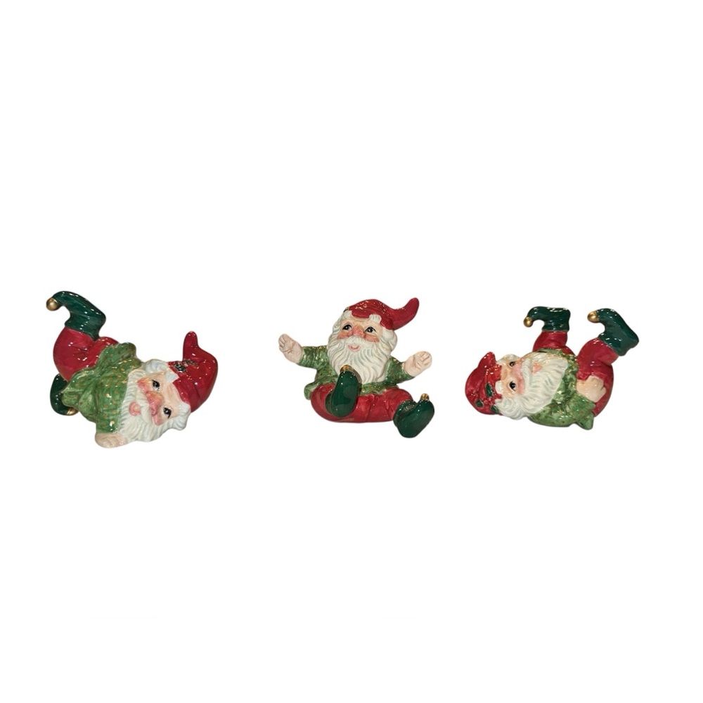Vintage Fitz and Floyd Elf Tumbling Elves